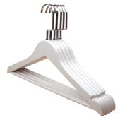 实木衣架白色服装 架扁钩酒店防滑衣挂 店木质衣架无痕衣撑裤