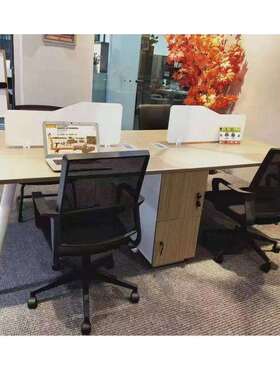现代比意系列时尚简约个性职员桌财务办公桌员工桌卡座JY-Z2412