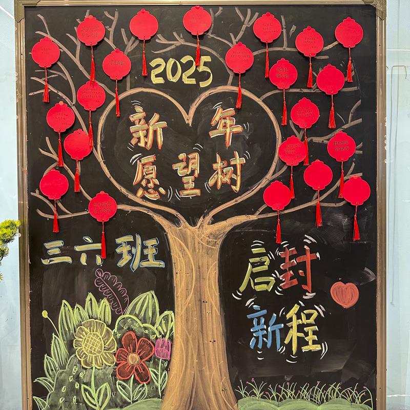 元宵新年纯红色灯笼异形许愿树吊牌学生用悬挂空白心愿手写DIY小