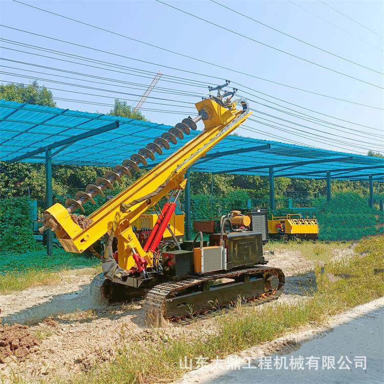 供应液压光伏钻孔机多用型光伏打桩机履带式光伏打桩机