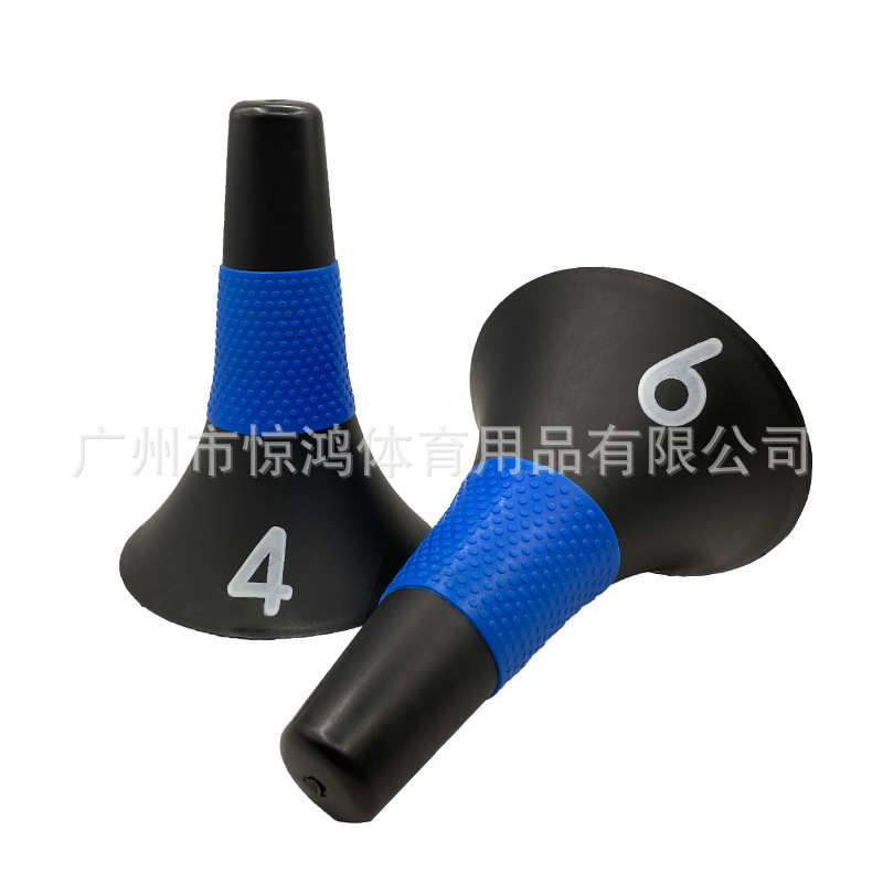 标志桶喇叭筒篮球标志控球足球数字把桶喇叭锥 厂家障碍物 训练锥