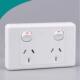 澳标澳规SAA认证两开六孔15A澳洲纽西兰澳洲墙壁开关插座面板