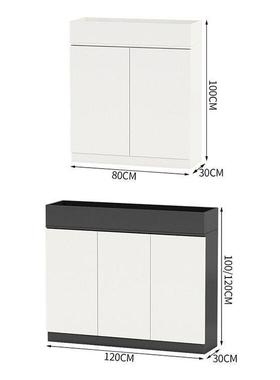 办公室隔柜断PZR木质文柜矮柜花槽件柜员工储物柜靠墙白色边桌柜