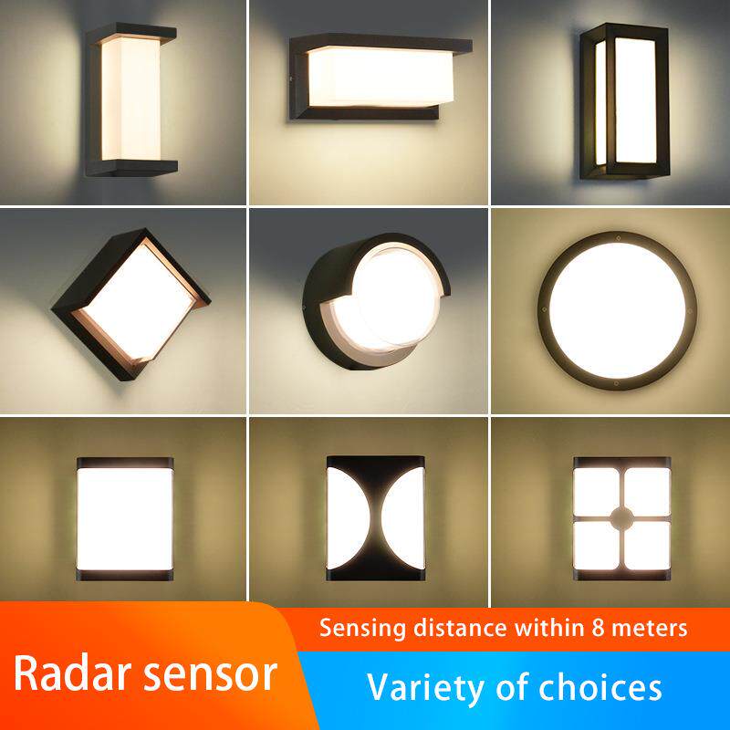 户外壁灯led室外防水防潮别墅门口走廊过道庭院简约外墙灯感应灯