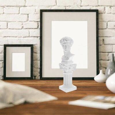 2pcs Mini Statue Roman Exquisite Greek Statue nament Column