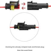 汽车连断开终端353pcshid1批发接器端子4套件接线快速针防水