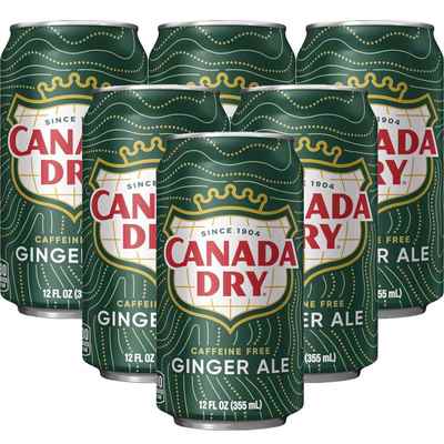 进口加拿大CANADA DRY 姜汁汽水干姜水生姜水355ml 韩国产 美国产
