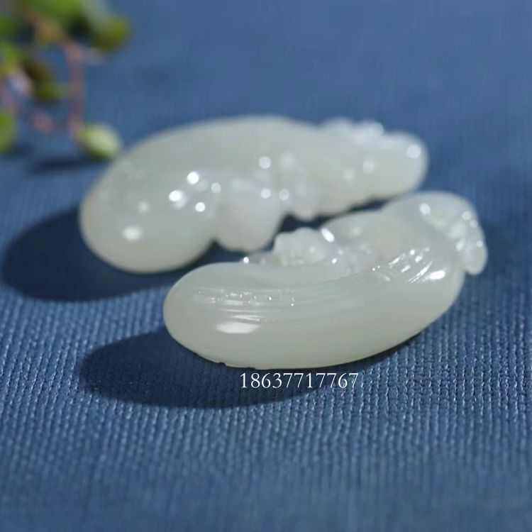 天然青海情侣和田玉佩料老料龙凤龙凤呈祥复古对白玉挂饰坠吊款