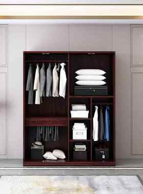 新中无品牌/式洲酸枝实木大衣澳柜四门衣橱卧古室储物柜子顶柜典