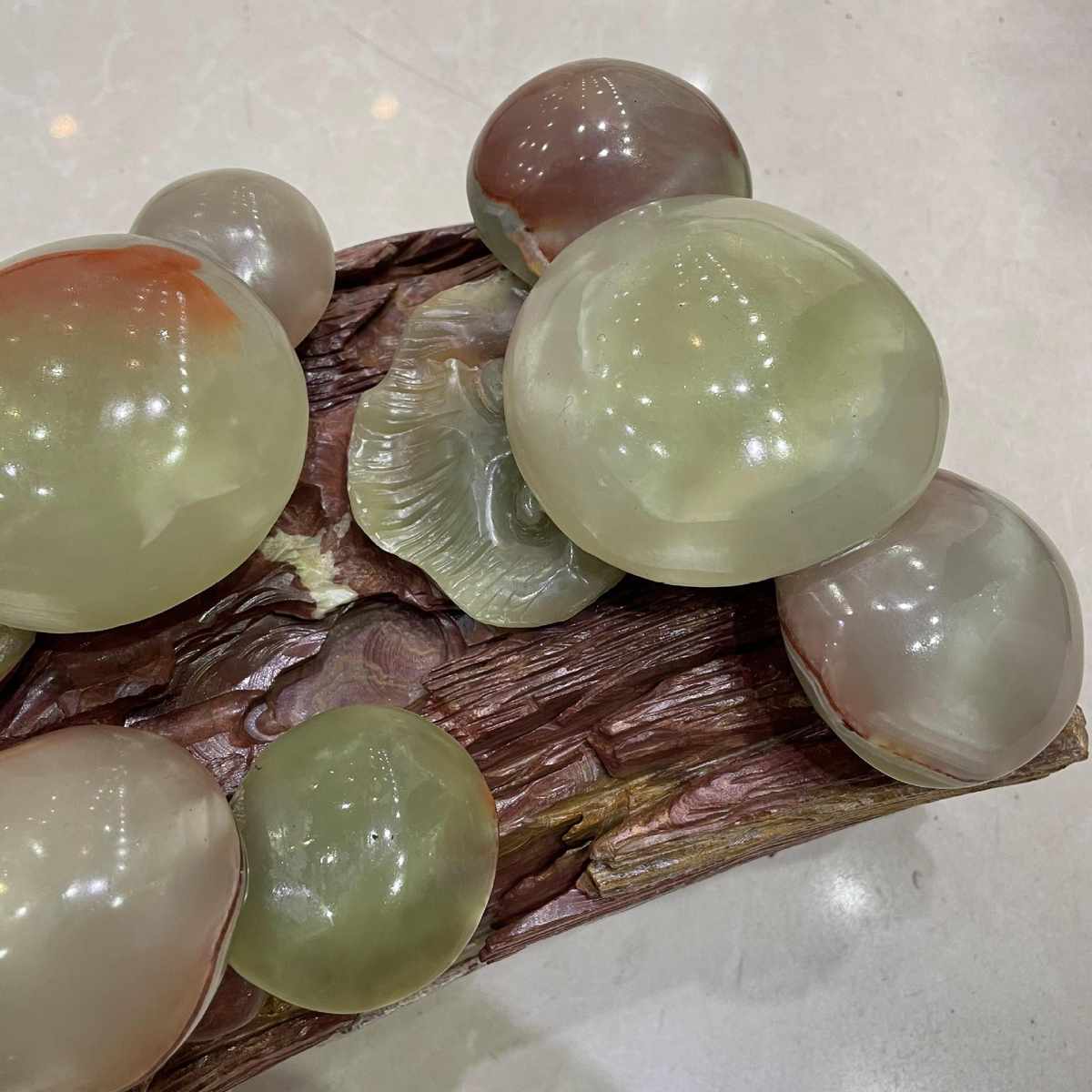 枯木逢春蘑菇阿富汗家居客厅摆件装饰云浮工艺品玉石BZHAO宝兆