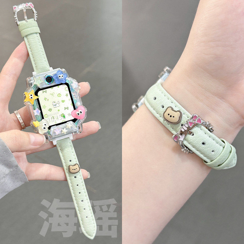 适用小天才W2028AC儿童电话手表z11/z10z9/z8少年版z6pro皮质表带,手表,配件,淘宝优惠券,粉丝福利购,淘宝优惠卷