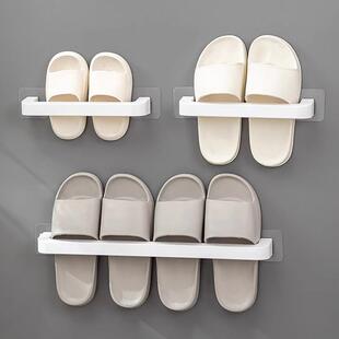 挂鞋 架免打孔卫生间壁挂式 子沥水收纳神 挂架入户门口浴室拖鞋 拖鞋