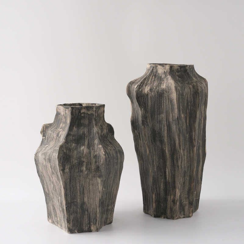 侘寂风复古陶瓷做旧艺术花瓶创意家居样板间民宿客厅干花花器摆件,家居饰品,花瓶,淘宝优惠券,粉丝福利购,淘宝优惠卷