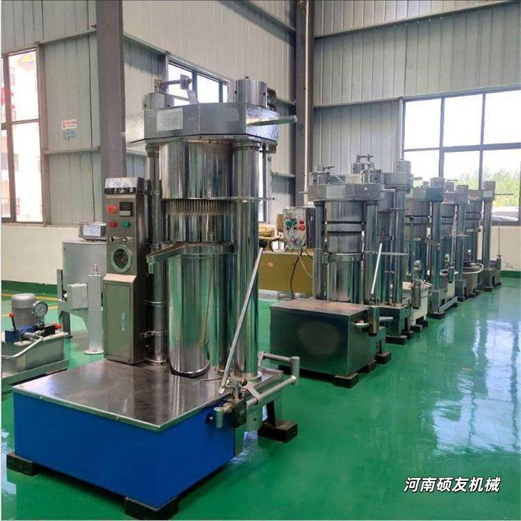 大豆花生杏仁榨出压油机冷小型液压油QPW机厂家榨亚麻油榨深加工