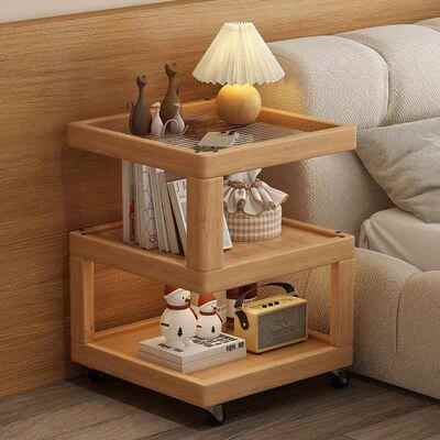 移动床头简易约现代房柜置间VLB家用卧室储物柜小型床边物架简收