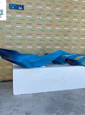 仿真海豚雕塑海洋动物系列玻璃钢吊饰品售楼部大堂房地产酒店挂件
