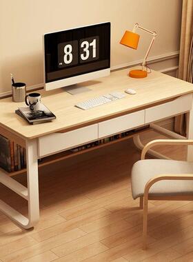 电脑台式桌出租屋长桌子工作台学习桌书桌高90cm简约卧室女小