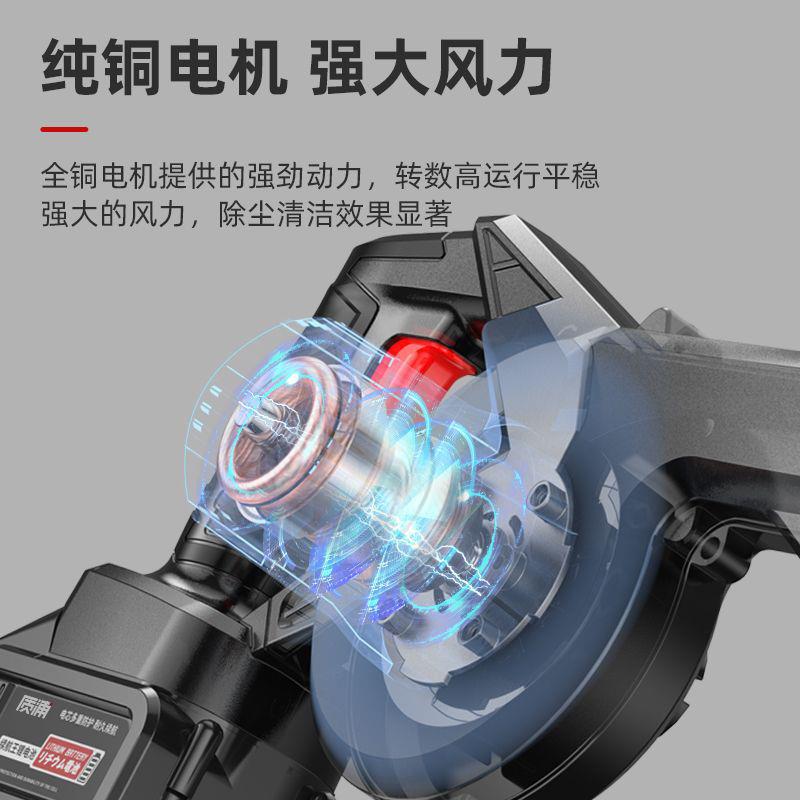 厂家直销外贸锂电吹风机无线大功率工业吹吸风机车内吸尘鼓风机