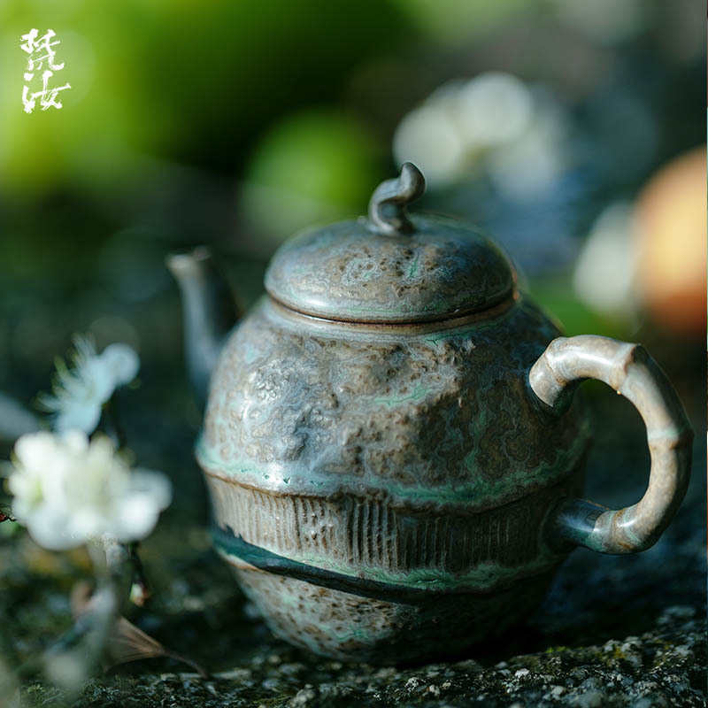 茶壶球茶壶日式带过梵壶寂汝滤空泡纯手工诧茶色风信文陶壶功夫