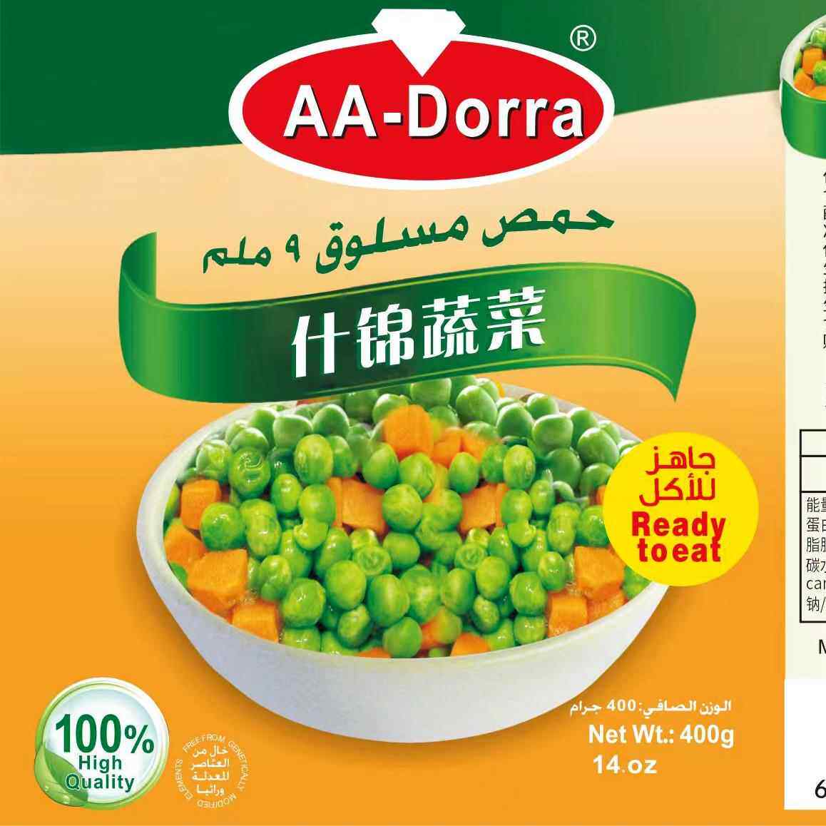 MIXED VEGETABLE 混合蔬菜罐头 青豆胡萝卜罐头400g