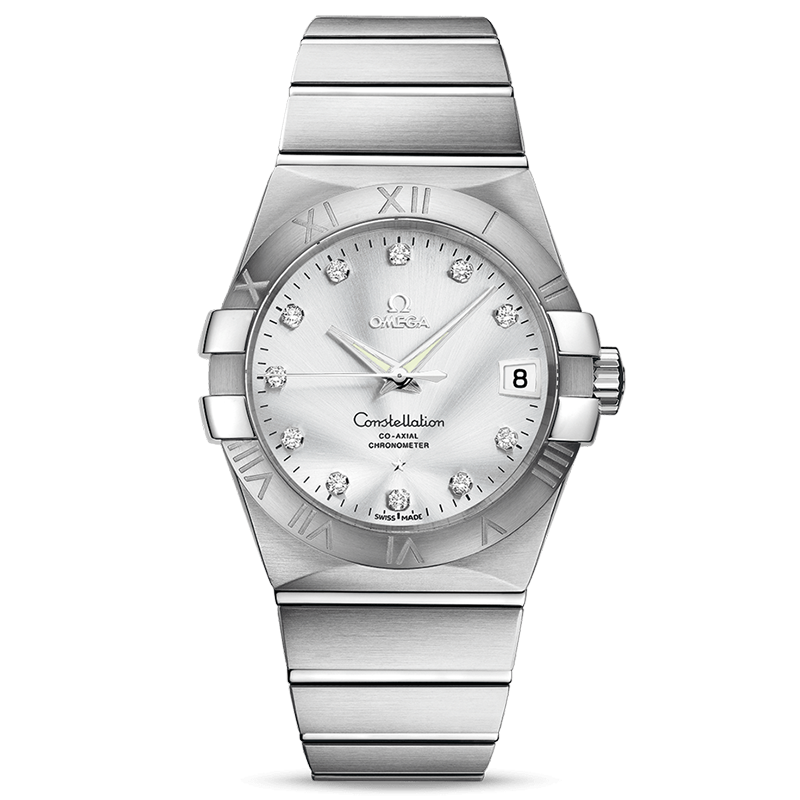 [9.8新]欧米茄星座系列精钢自动机械手表男表123.10.38.21.52.001