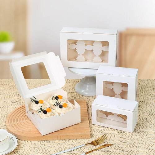 -muffin cup packing box paper cup cake 2 / 4 / 6 / 12 qifen