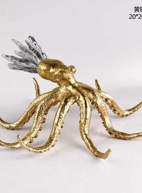 天然水晶石黄铜动物可爱小白兔子客厅卧室书房桌面家居摆设软装饰