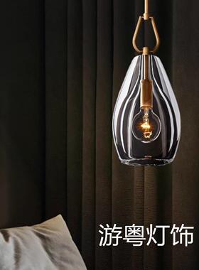 美头式简约卧吧复室床全铜吊灯单头外贸RH灯设计师餐厅台580小古