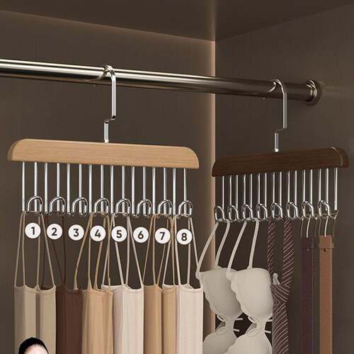 Wooden hanger for home use, suitable for hanging and drying