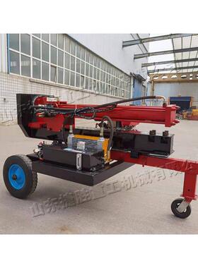 电动木液压圆劈机 全自动小js-pmj-1型铡刀式拆树机立卧两用 家用