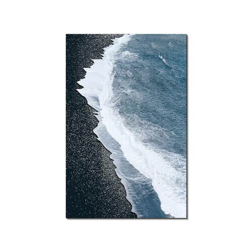 大芬村油画客厅海浪肌理装饰画沙发背景墙落地画抽象入户玄关挂画