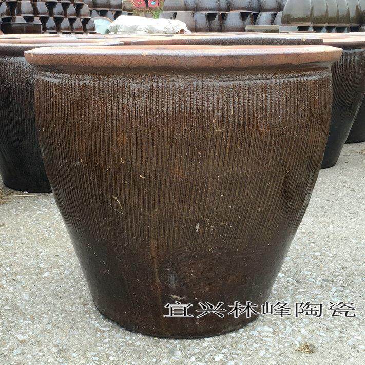 宜兴陶器 250斤水容量 粗陶水缸 腌肉 腌菜陶缸 瓦缸