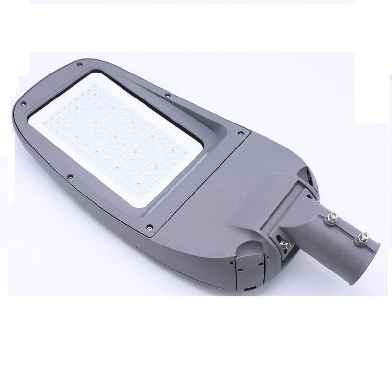 LED路灯外壳套件压铸鸭舌帽灯壳100W200W户外可调路灯头外壳