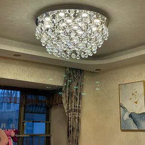 led57主卧形室水晶吸顶灯圆馨代客厅简约现大气温婚房间灯具