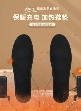 第梵缇充电鞋垫发热鞋垫电热鞋垫电暖鞋垫保暖加热鞋垫男女可行走