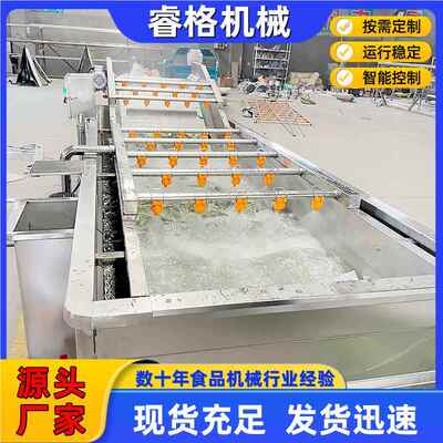 自动根清MUW洗机 药材气泡冲浪式清洗机 葛不锈钢竹洗笋气泡全清