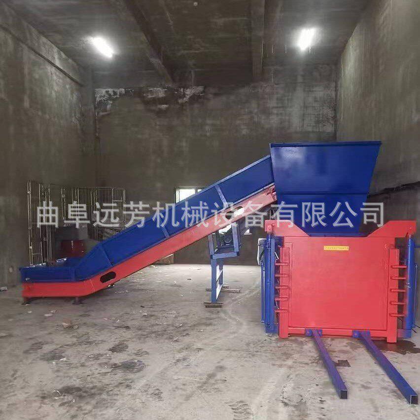 卧式废纸塑料打包机编织袋吨包打包机胶线皮棉纺压包机
