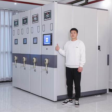 密集架档案室智能电动手摇式密集柜移动档案柜凭证柜文件柜资料柜