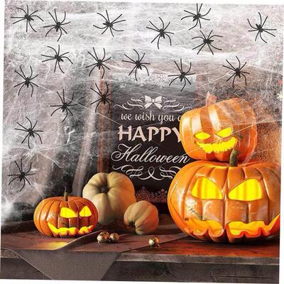 Halloween decoration props spider web spider cotton 蜘蛛网