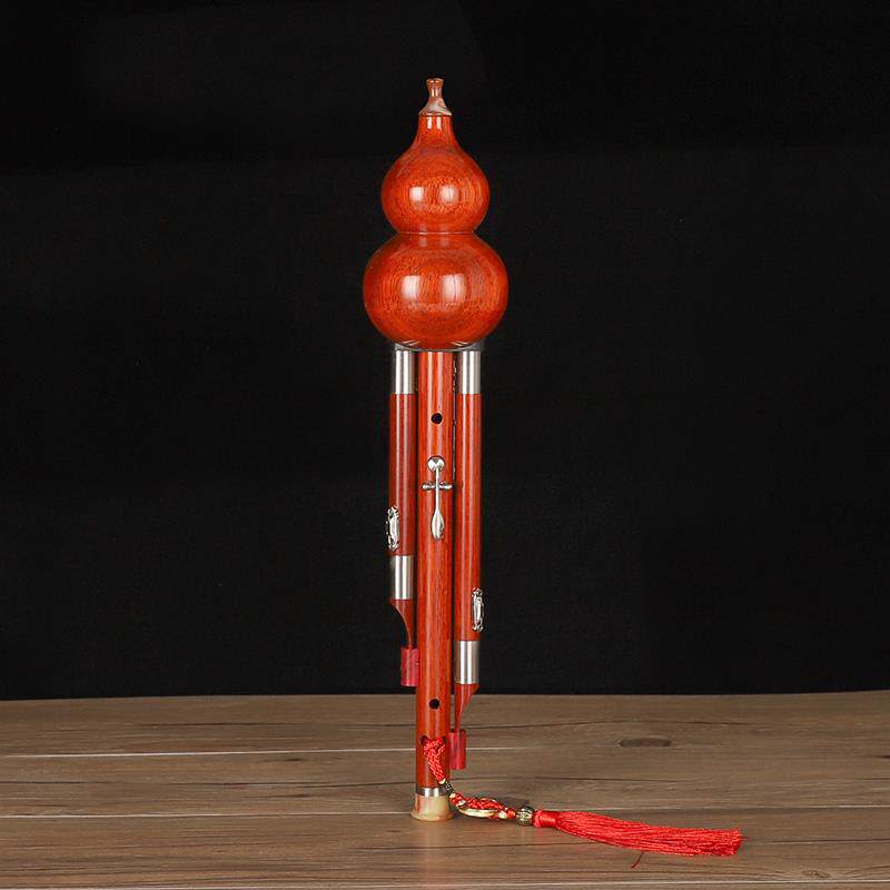 正品王大叔七孔G加键葫芦丝红木新乐器c/b//九F调演奏型孔成人学