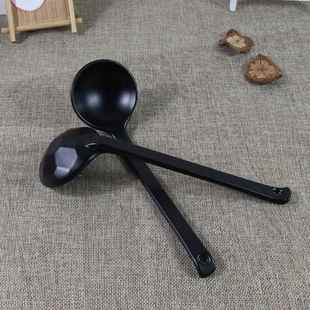 密胺砂锅米线 线勺子麻辣烫拉面 面汤勺彷瓷日式商用塑料长柄龟壳