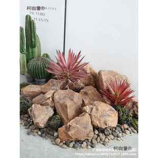 仿庭真泡ILG头石摆件园林假石沫头拍摄道具室内雕塑模型造景院麦