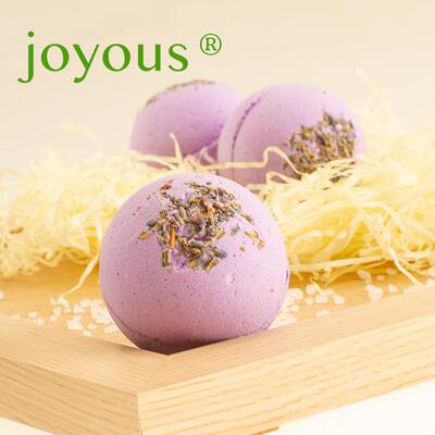 joyous薰衣草沐浴精油干花清洁银色女士爆炸盐球泡泡沐浴