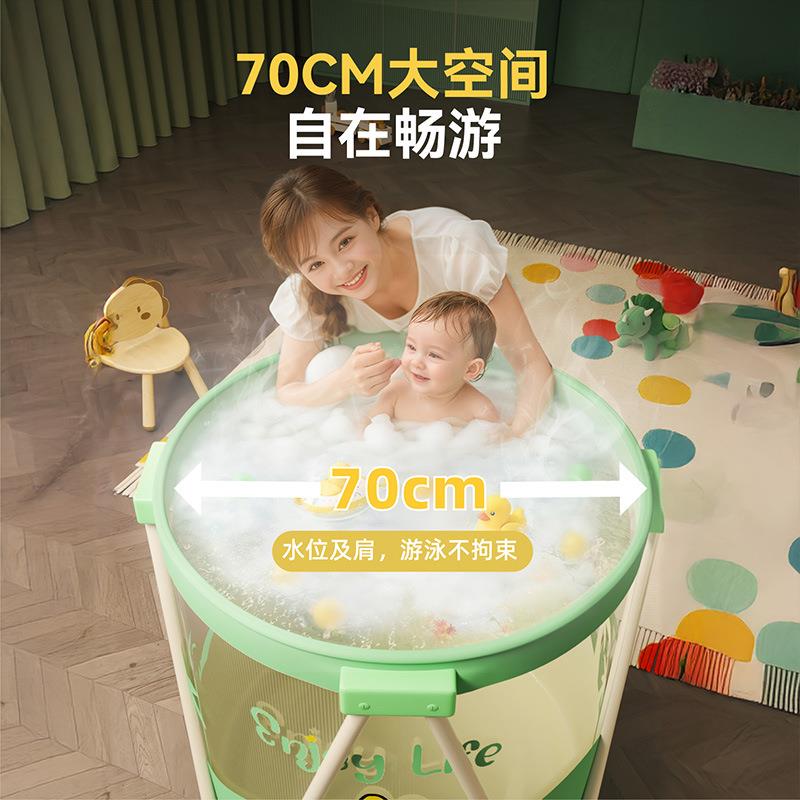 圈奇泡澡桶免安装大人可折叠便携式儿童洗澡桶免安装一件起批浴桶