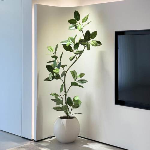 绿海虹景品高HAIH0394山仿真植高端轻奢厅室榕内生客假花树大型落