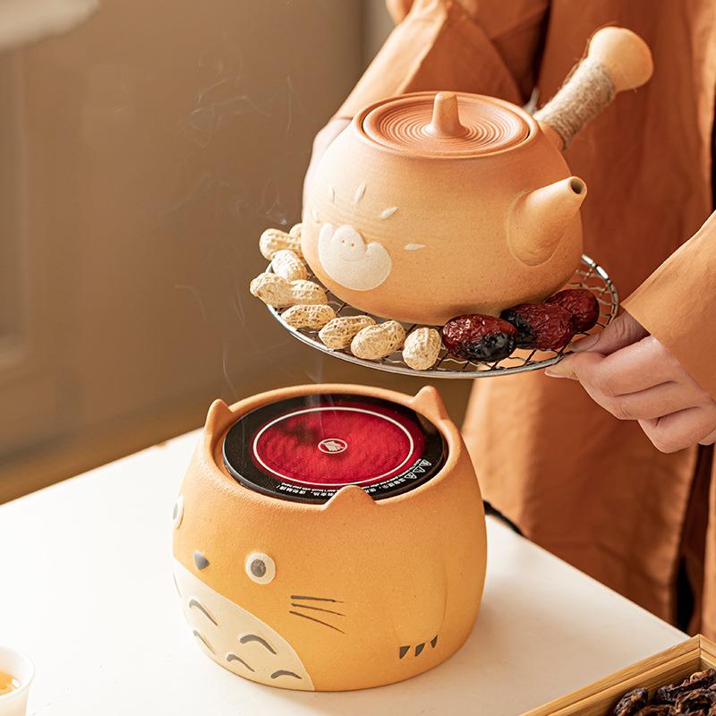 玩物尚置围炉煮茶电陶炉茶具套装家用室内烤奶茶罐陶瓷煮茶壶全套