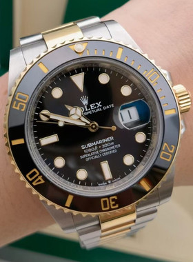 99新未使用41mm劳力士潜航者m126613ln间金黑水鬼自动机械男表