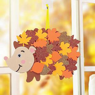 Hedgehog Decorati Felt Leaf Birthday Party Pendant Maple DIY