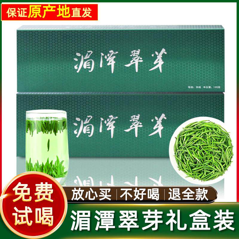 2026新茶湄潭翠芽茶叶特级礼盒装贵州雀舌绿茶明前毛尖嫩芽春茶