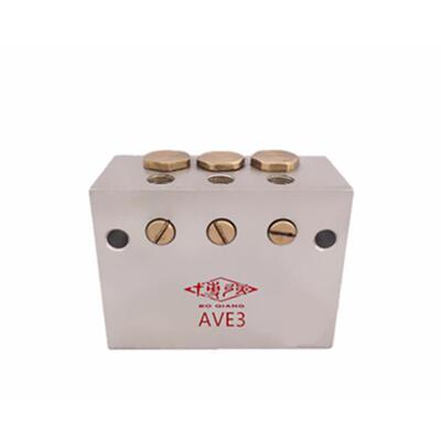 启东博强牌AVE-3油气混合器AVE系列油气润滑系统铝合金油气分配器